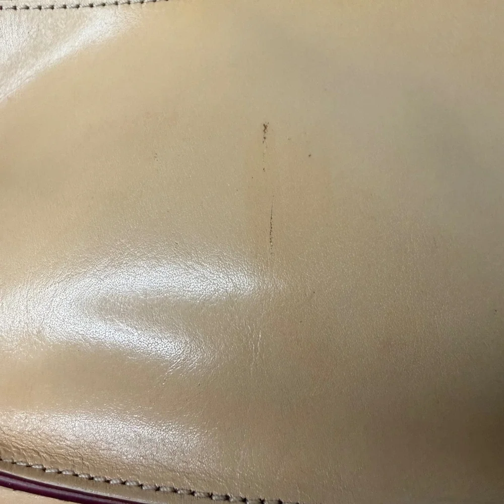 Monsac Leather Handbag Womens Tan Structured Minimalist Office Siren Small